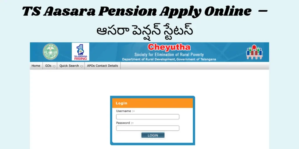 Telangana Aasara Pension