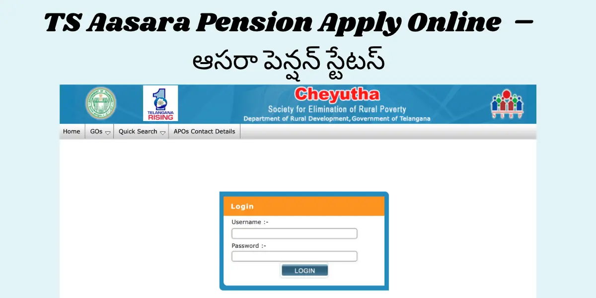 Telangana Aasara Pension